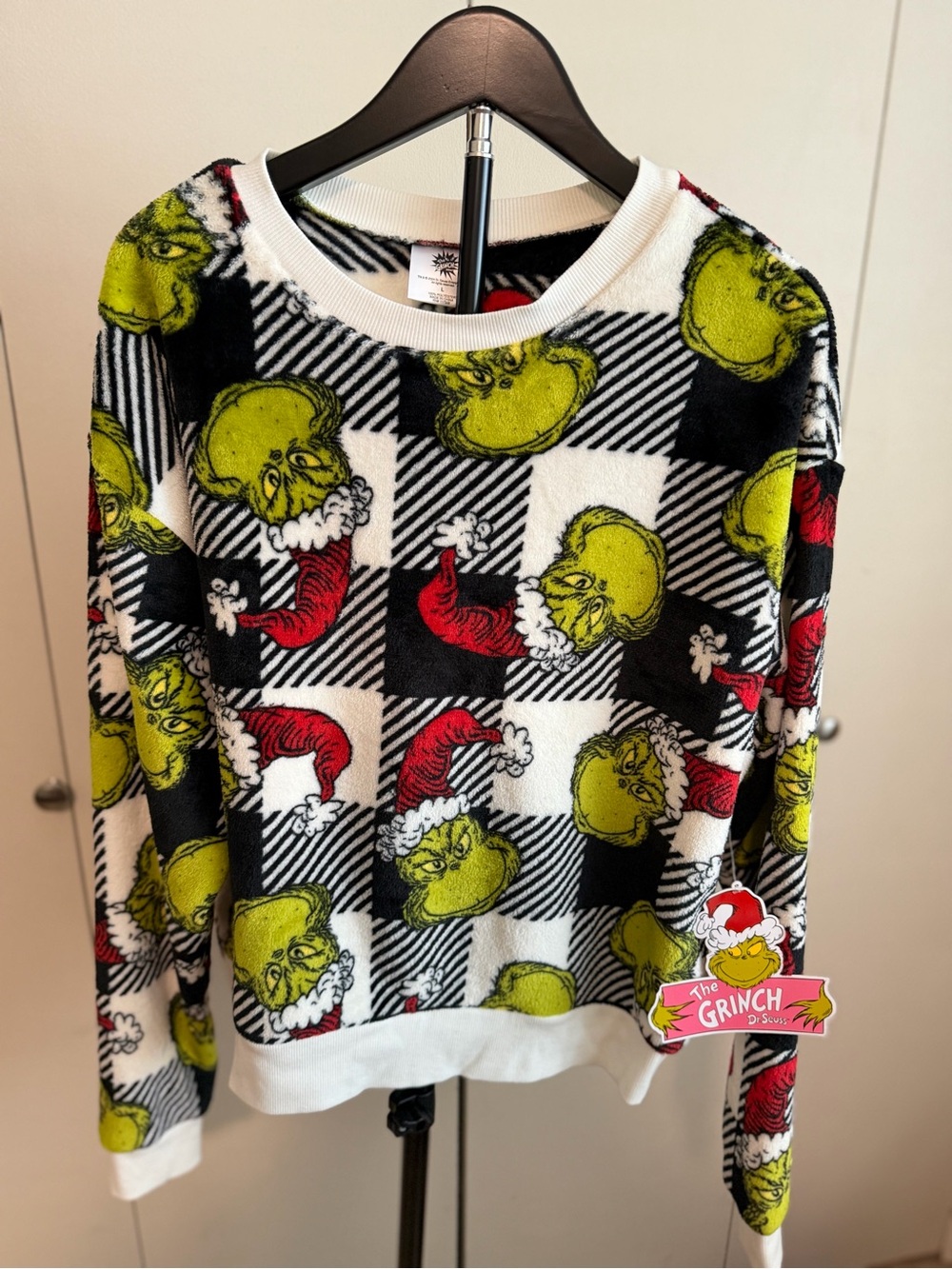 The Grinch Holiday Crewneck Sweater - White/Green/Red
